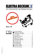 Preview for 1 page of Elektra Beckum Basic 270 (Dutch) Handleiding