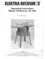 Elektra Beckum HC 260 Operating Instructions Manual preview