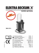 Elektra Beckum Metabo SPA 1701 (Dutch) Gebruiksaanwijzing preview