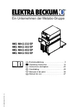 Elektra Beckum mig mag 232 ep Operating Instructions Manual предпросмотр