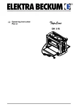 Elektra Beckum TopLine DH 315 Operating Instructions Manual preview