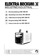 Elektra Beckum WIG 200 DCi Operating Instructions Manual preview