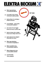 Elektra Beckum WT 840 Assembly Instructions предпросмотр