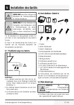 Предварительный просмотр 27 страницы Elektra Bregenz DKW 6565 X User Manual