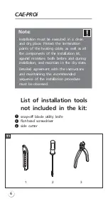 Предварительный просмотр 6 страницы ELEKTRA CAE-PROi Manual