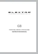 Предварительный просмотр 3 страницы ELEKTRA Crema Caffe Instruction Manual