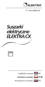 Предварительный просмотр 19 страницы ELEKTRA CX 700 Installation Manual