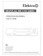 ELEKTRA EKVF2940 (Spanish) Manual De Usuario предпросмотр