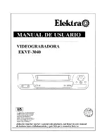 ELEKTRA EKVF3040 (Spanish) Manual De Usuario preview