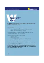 Preview for 10 page of ELEKTRA FreezeTec 12/10 Manual