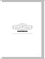 Preview for 2 page of ELEKTRA Professional espresso coffee machines User Manual