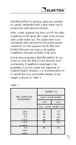 Предварительный просмотр 5 страницы ELEKTRA SelfTec 16 Installation Manual