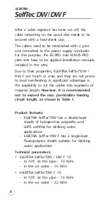 Preview for 6 page of ELEKTRA SelfTec DW Installation Manual