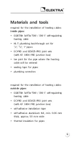 Preview for 9 page of ELEKTRA SelfTec DW Installation Manual