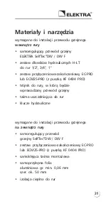 Preview for 31 page of ELEKTRA SelfTec DW Installation Manual