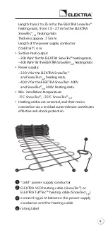 Preview for 5 page of ELEKTRA SnowTec Installation Manual