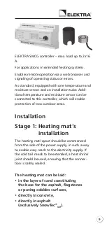 Preview for 9 page of ELEKTRA SnowTec Installation Manual