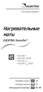 Preview for 57 page of ELEKTRA SnowTec Installation Manual