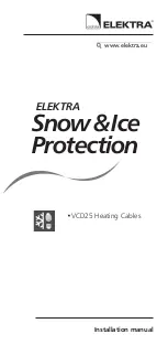 ELEKTRA VCD25 Installation Manual предпросмотр