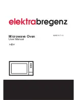 Preview for 1 page of Elektrabregenz MWS 8171 X User Manual