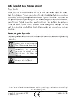 Preview for 22 page of Elektrabregenz MWS 8171 X User Manual