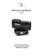 elektraLite lightStream User Manual preview