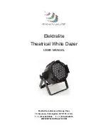 elektraLite Theatrical White Dazer User Manual предпросмотр