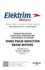 Preview for 1 page of Elektrim Brake Instructions For The Installation, Operation And Maintenance