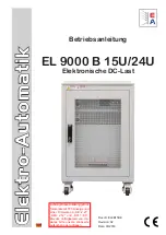 Preview for 1 page of Elektro-Automatik 33240600 Operating Manual