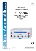 Elektro-Automatik 35 320 200 Instruction Manual preview