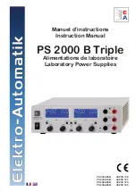 Elektro-Automatik 39200120 Instruction Manual preview