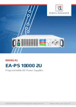 Elektro-Automatik EA-PS 10000 2U Manual preview