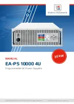 Preview for 1 page of Elektro-Automatik EA-PS 10000 4U Manual