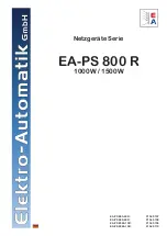 Preview for 1 page of Elektro-Automatik EA-PS 800 R User Manual