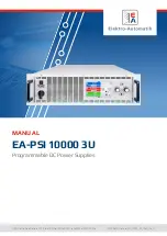 Preview for 1 page of Elektro-Automatik EA-PSI 10000 3U Series Manual