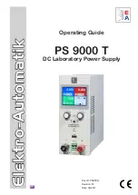 Preview for 1 page of Elektro-Automatik PS 9000 T Series Operating Manual