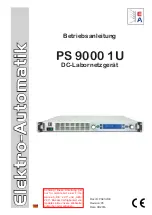 Elektro-Automatik PS 9080-100 Operating Manual preview