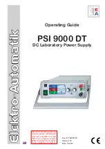 Preview for 1 page of Elektro-Automatik PSI 9000 DT Series Operating Manual