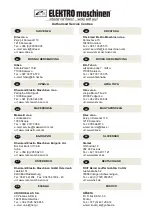 Preview for 43 page of Elektro Maschinen 35014500750 Operating Instructions Manual