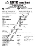 Предварительный просмотр 37 страницы Elektro Maschinen HDEm 1901 Operating Instruction