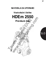 Предварительный просмотр 23 страницы Elektro Maschinen HDEm 2550 User Manual