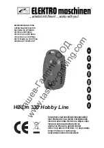 Elektro Maschinen HDEm 330 Operating Instruction предпросмотр
