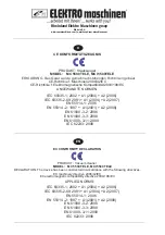 Preview for 12 page of Elektro Maschinen MC 5500 TELE Operating Instruction