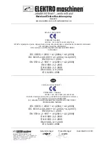 Preview for 13 page of Elektro Maschinen MC 5500 TELE Operating Instruction