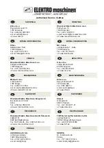 Preview for 19 page of Elektro Maschinen MC 5500 TELE Operating Instruction