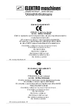 Preview for 40 page of Elektro Maschinen PREMIUM LINE WPEm 5550/24G Operating Instruction