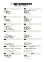 Preview for 47 page of Elektro Maschinen PREMIUM LINE WPEm 5550/24G Operating Instruction