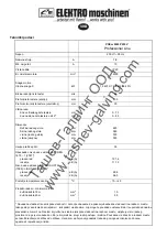 Предварительный просмотр 39 страницы Elektro Maschinen PSEm 2505P Operating Instruction