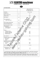 Предварительный просмотр 52 страницы Elektro Maschinen PSEm 2505P Operating Instruction