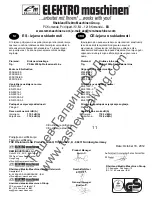 Предварительный просмотр 54 страницы Elektro Maschinen PSEm 2505P Operating Instruction